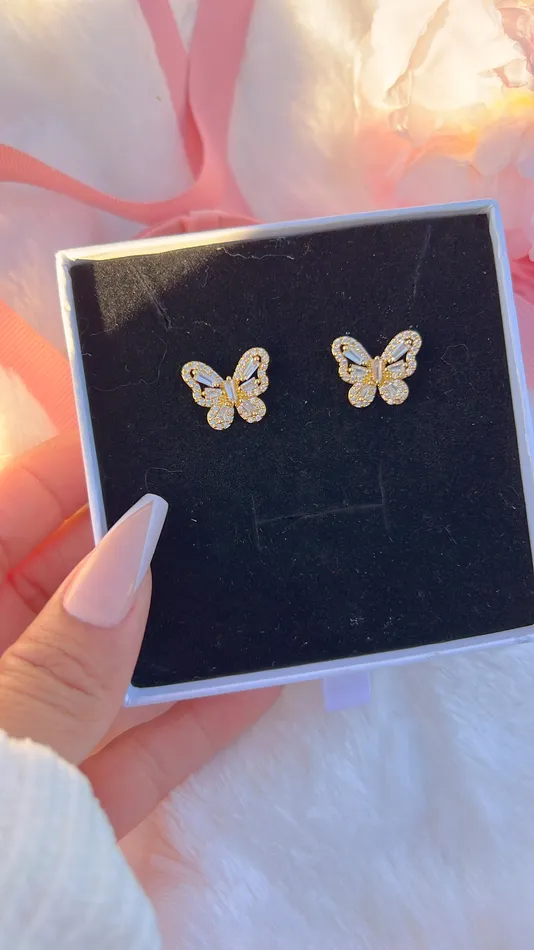 MP Jewelry Earrings Diamond Butterfly Earrings