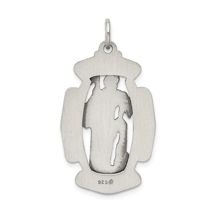 Rings Sterling Silver Antiqued Saint Florian Medal TreasureFineJewelers