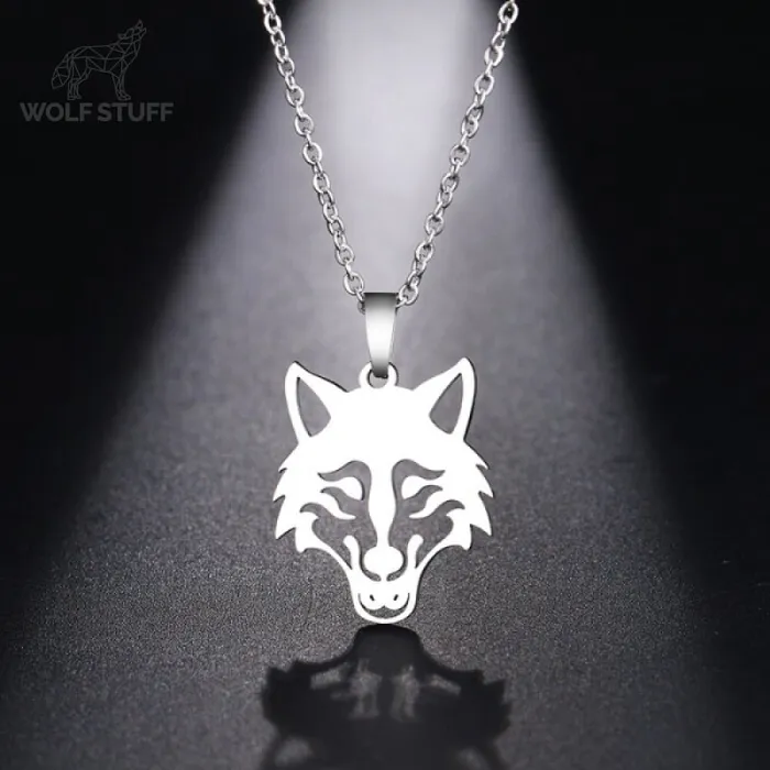 Necklaces Gold Wolf Head Pendant Wolf Stuff