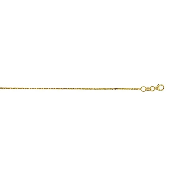 14k Yellow Gold 18 07mm Diamond Cut Wheat Chain Herco Rings