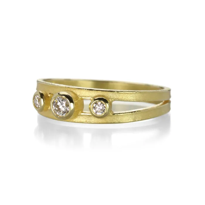 Barbara Heinrich Rings Triple Diamond Ring
