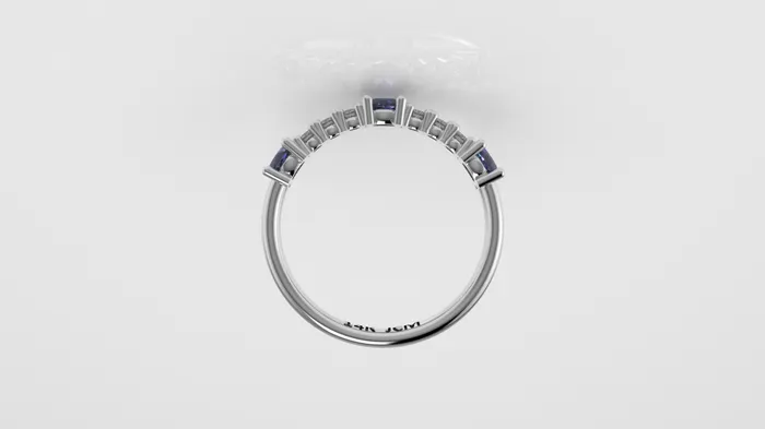 Jcm 21 jewelry Rings 14K Ring with 9 STONES STT Prong