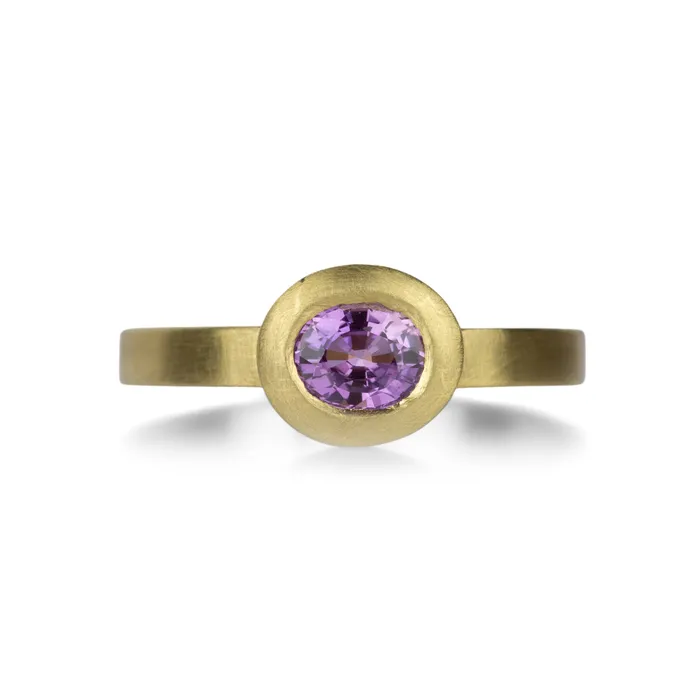Marian Maurer Rings Oval Purple Sapphire Callista Ring