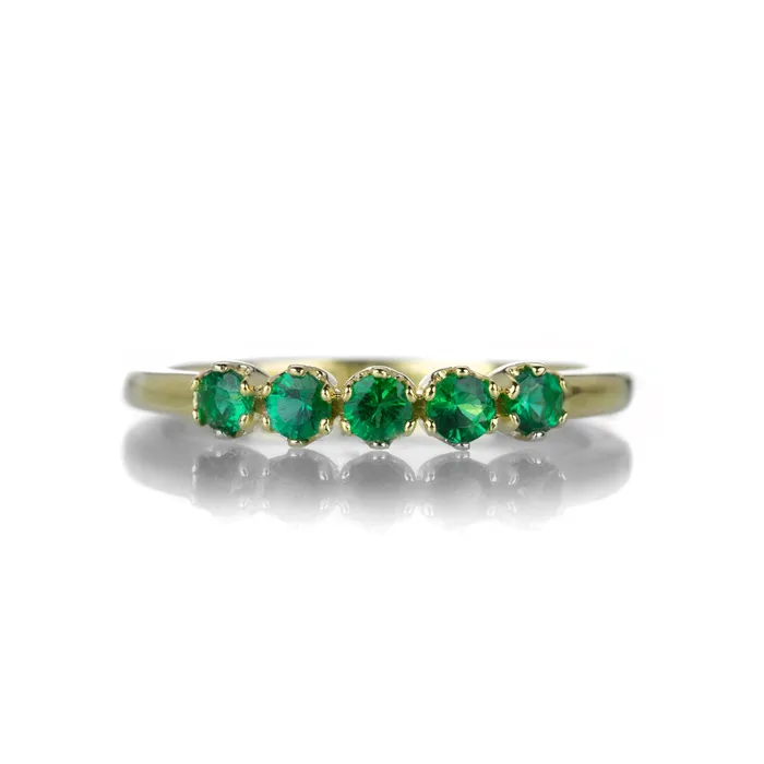 Rings 18k Yellow Gold Emerald Ring Alexis Kletjian