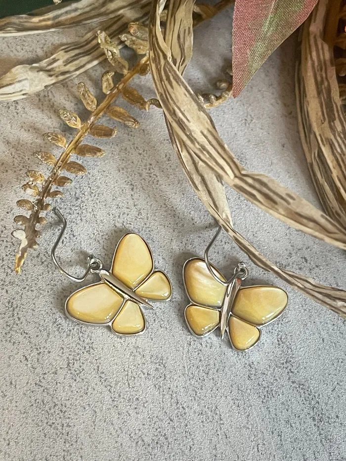 Sterling Silver Butterfly MOP Earrings SophiaRene Boutique Earrings Sterling Silver Butterfly MOP Earrings SophiaRene Boutique Earrings