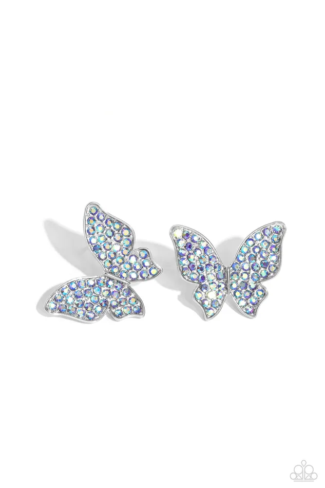 Paparazzi Accessories Earrings High Life Blue Earrings Jewelry by Bretta
