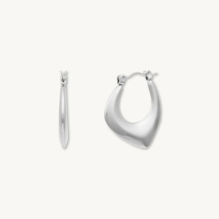 Camile Stone Earrings Louisa Hoop Earrings