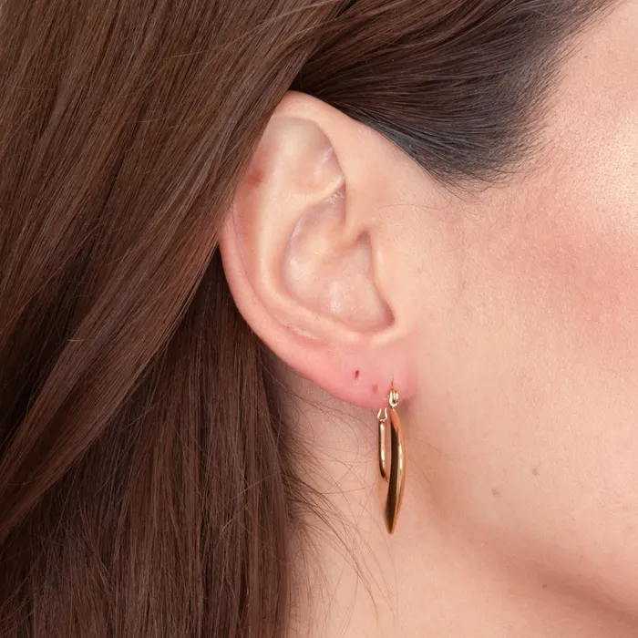 Camile Stone Earrings Louisa Hoop Earrings