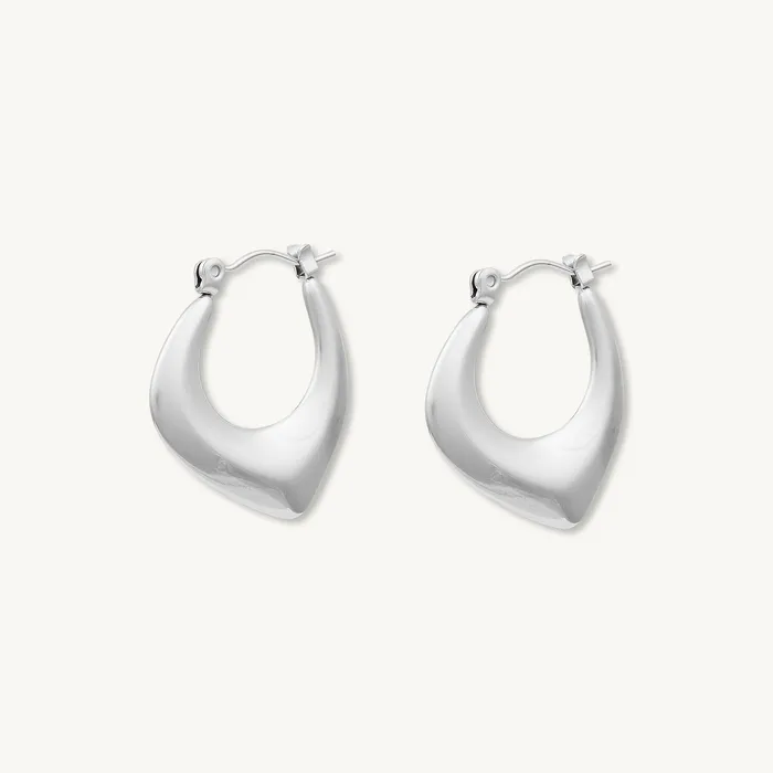 Camile Stone Earrings Louisa Hoop Earrings