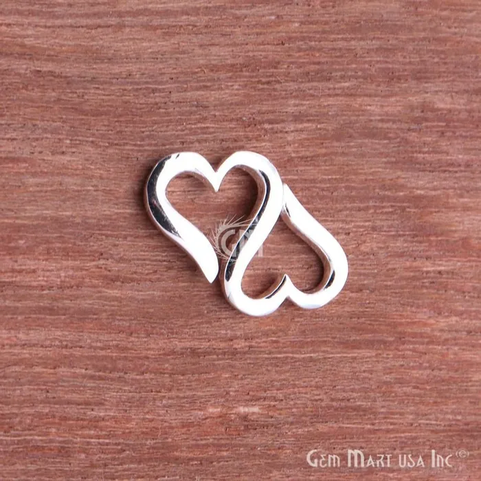 GemMartUSA Charm Necklaces Heart Shape Finding Jewelry Charm Pick Your Plating