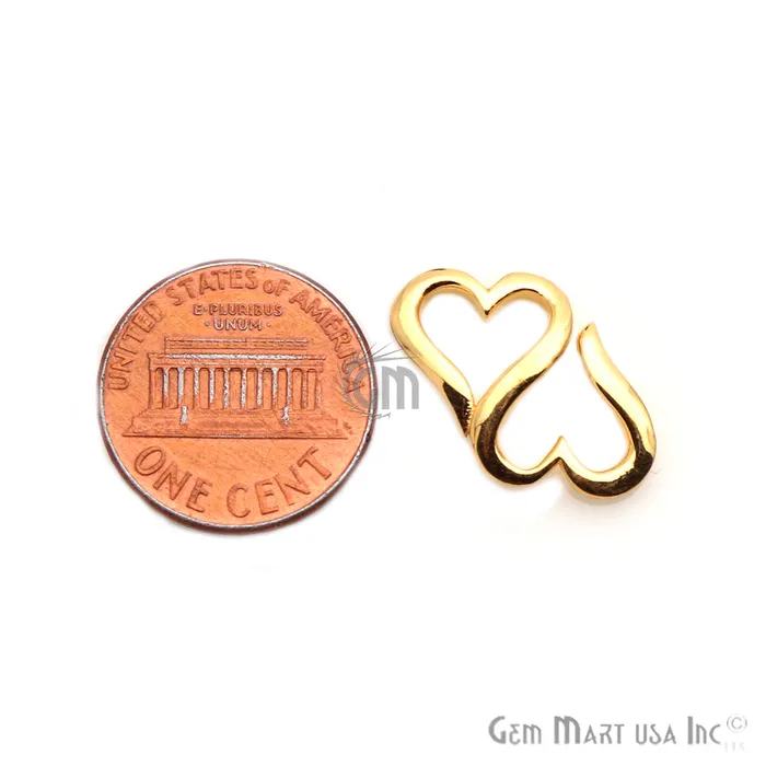 GemMartUSA Charm Necklaces Heart Shape Finding Jewelry Charm Pick Your Plating