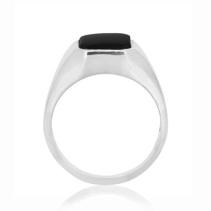 Rings Black Onyx Solid 925 Sterling Silver Gemstone Ring Mens Jewelry YoTreasure