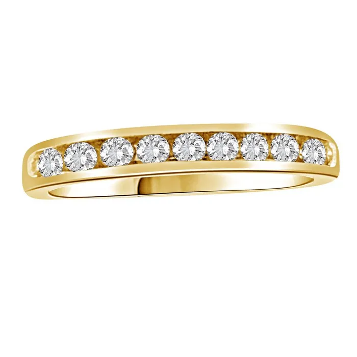 AV Rings LADIES BAND 033CT ROUND DIAMOND 14K YELLOW GOLD SI QUALITY