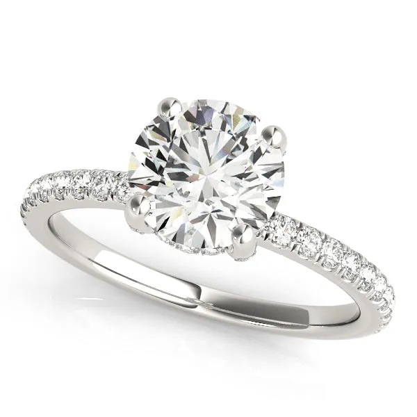 Beauvince GIA Certified 156 Carat Round HSI1 Engagement Ring in White Gold Beauvince Rings Beauvince GIA Certified 156 Carat Round HSI1 Engagement Ring in White Gold Beauvince Rings