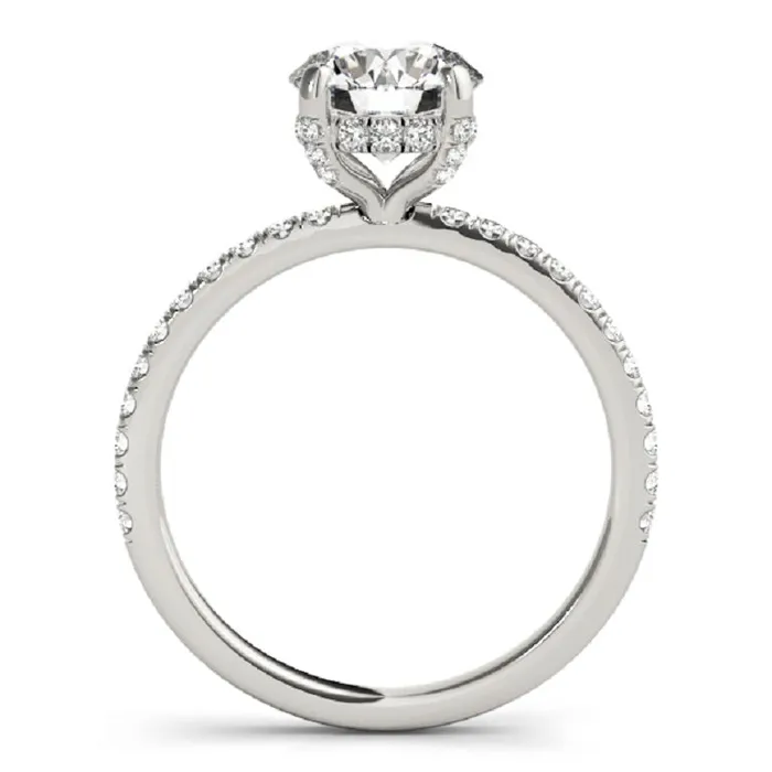 Beauvince GIA Certified 156 Carat Round HSI1 Engagement Ring in White Gold Beauvince Rings