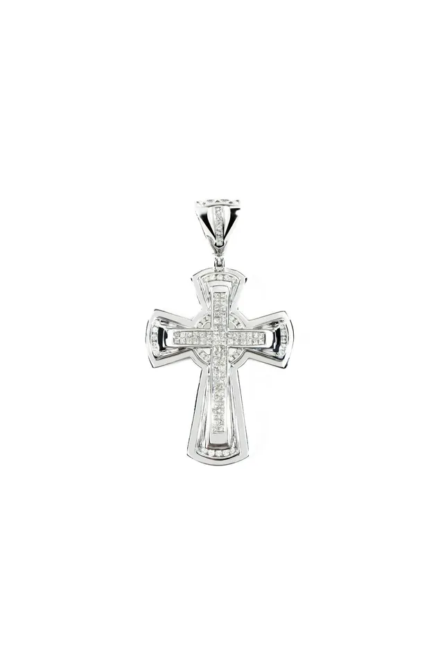 Diamond Cross Pendant 275 ctw Crown Jewels Coin Necklaces