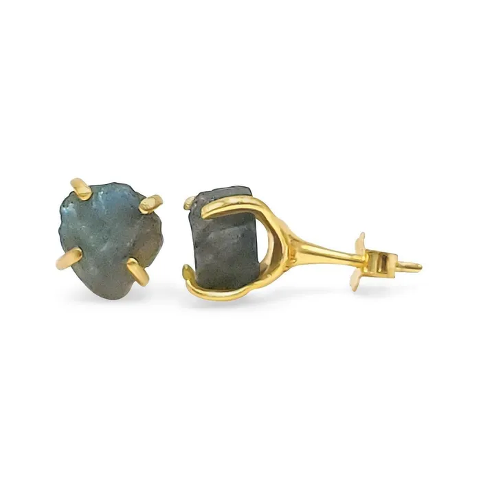 Earrings Raw Labradorite Stud Earrings Uniquelan Jewelry Earrings Raw Labradorite Stud Earrings Uniquelan Jewelry