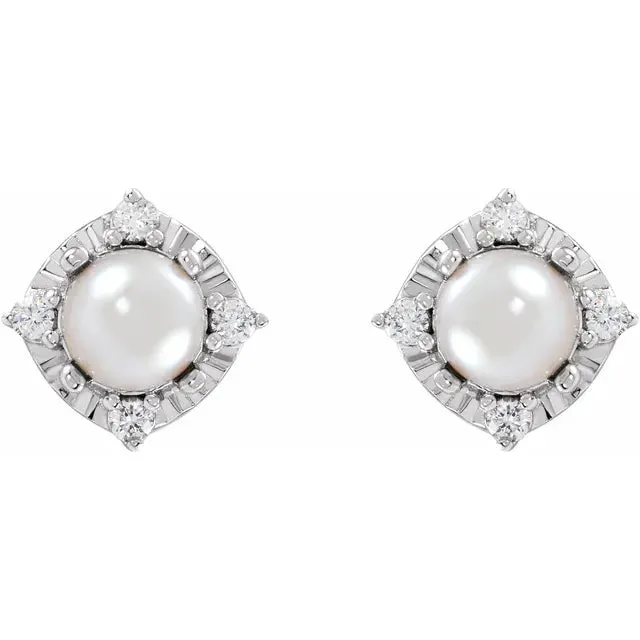 Earrings Storyteller by Vintage Magnality Luxe Wear Everyday Halo Style Birthstone Natural Diamond Stud Earrings Sterling Silver
