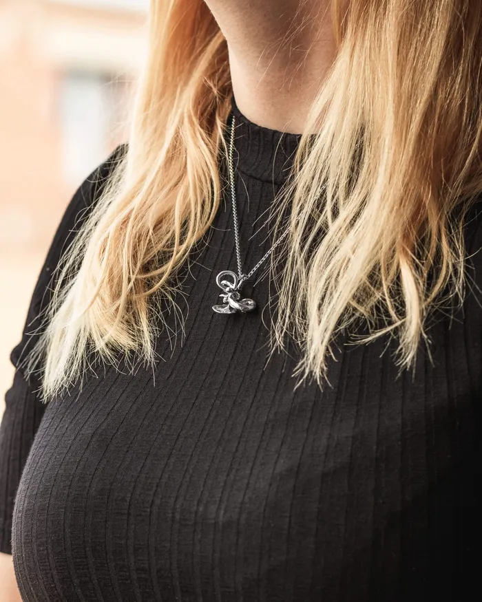 inner ear anatomy necklace silver sciencejewelry1824 Necklaces