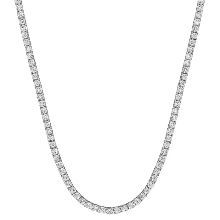 Necklaces Beauvince Beauvince Tennis Necklace 1800 ct GH VSSI Diamonds in 18K White Gold