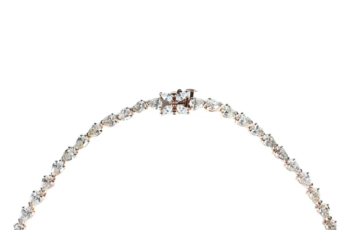 Necklaces Crown Jewels Coin 20 ct Diamond Riviera Necklace
