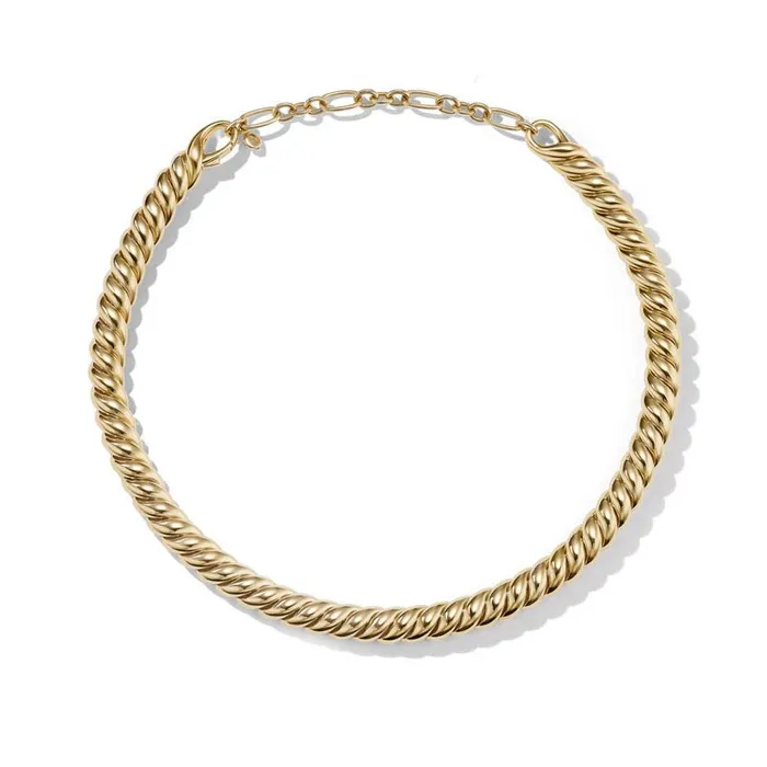 Necklaces DAVID YURMAN INC Sculpted Cable Necklace in 18K Yellow Gold