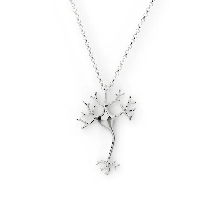 Necklaces neuron necklace silver sciencejewelry1824