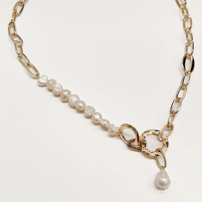 Necklaces Pacific Pearl Link Chain Necklace WATERPROOF Wholesale Jewelry