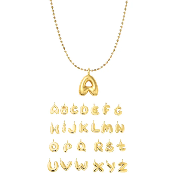 Necklaces pau jewelry Bubble letter necklace