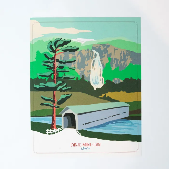 Necklaces REBELLES DES BOIS DESIGN Illustration Pont couvert RDB design