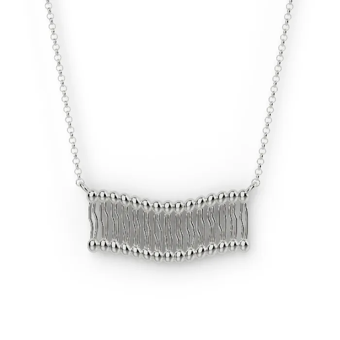 Necklaces sciencejewelry1824 membrane necklace silver