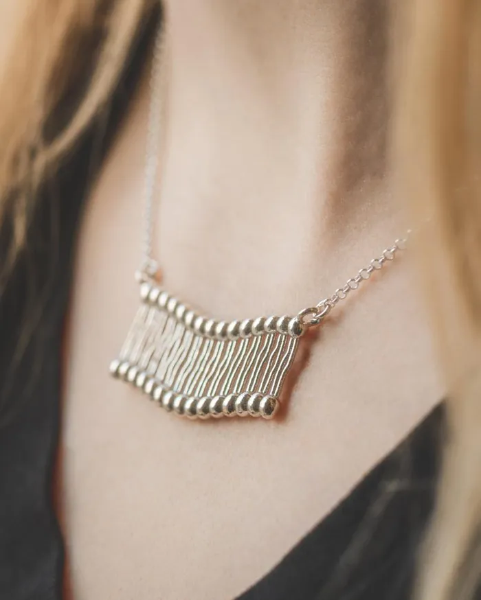 Necklaces sciencejewelry1824 membrane necklace silver
