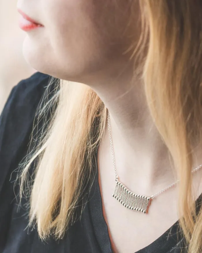 Necklaces sciencejewelry1824 membrane necklace silver