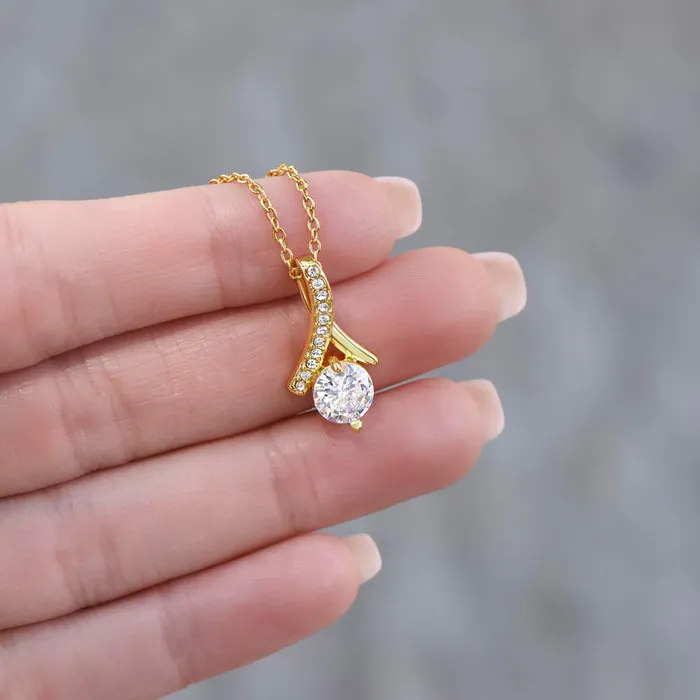Necklaces ShineOn Fulfillment Anniversary Gift For Her The World Stood Still Anniversary Gift Idea For Wife Girlfriend or Fiance Drop Pendant Necklace Heartfelt Anniversary Message