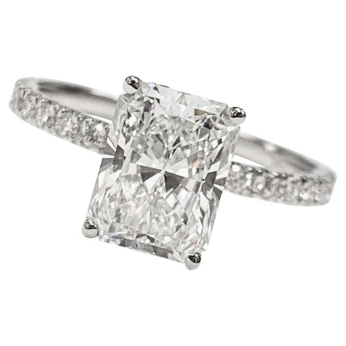 Rings Beauvince Beauvince GIA Certified 150 Carat Radiant HVS2 Engagement Ring Rings Beauvince Beauvince GIA Certified 150 Carat Radiant HVS2 Engagement Ring