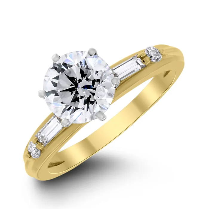 Rings Beauvince Serena Engagement Ring Bridal Set 150 ct Round HSI3 EGLUSA Diamond in Yellow Gold Rings Beauvince Serena Engagement Ring Bridal Set 150 ct Round HSI3 EGLUSA Diamond in Yellow Gold