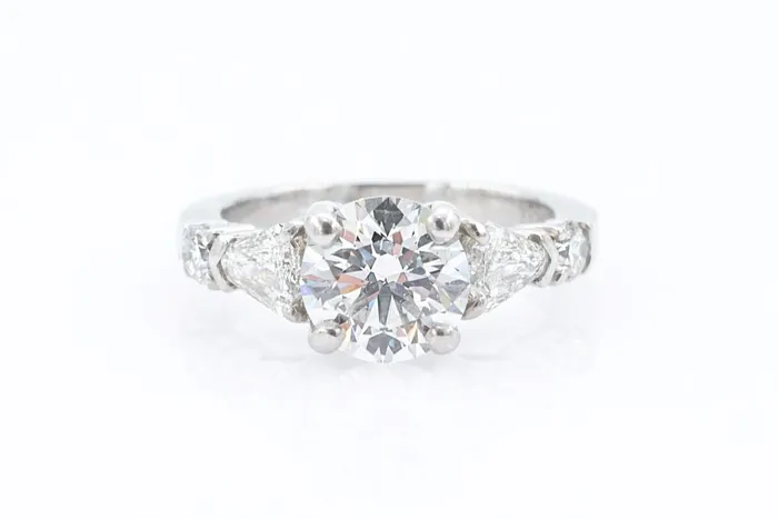 Rings Crown Jewels Coin 201 ct Fancy kitecoffin Cut Side Diamond Engagement Ring Rings Crown Jewels Coin 201 ct Fancy kitecoffin Cut Side Diamond Engagement Ring