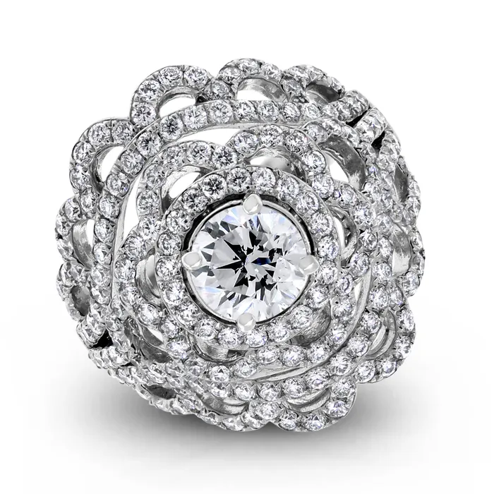 Rings Rebecca Diamond Ring 221 ct Diamonds in White Gold Beauvince