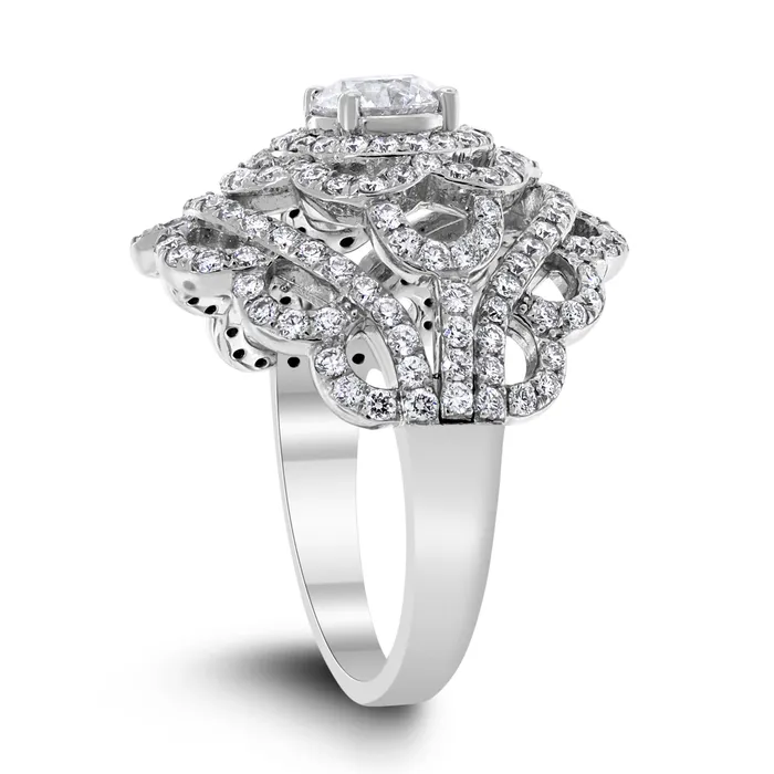 Rings Rebecca Diamond Ring 221 ct Diamonds in White Gold Beauvince