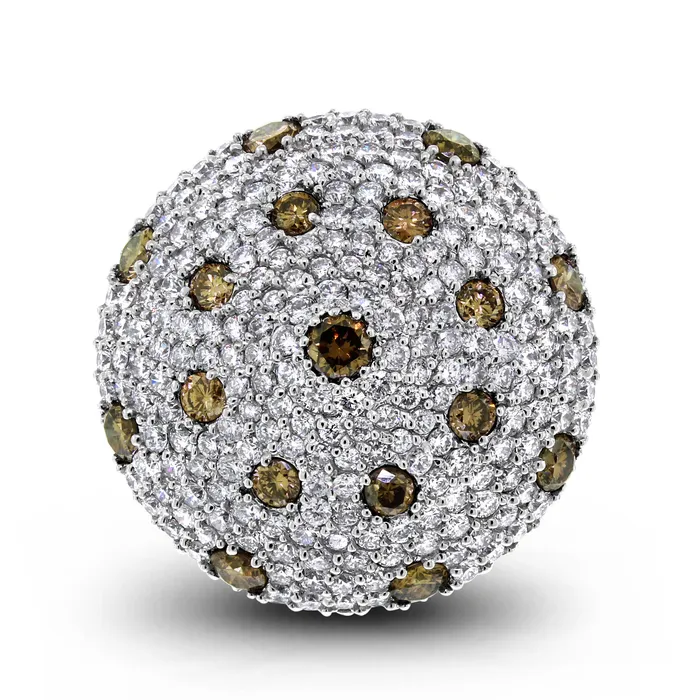 Rings The Shrooms Diamond Ring 575 ct Diamonds in White Gold Beauvince