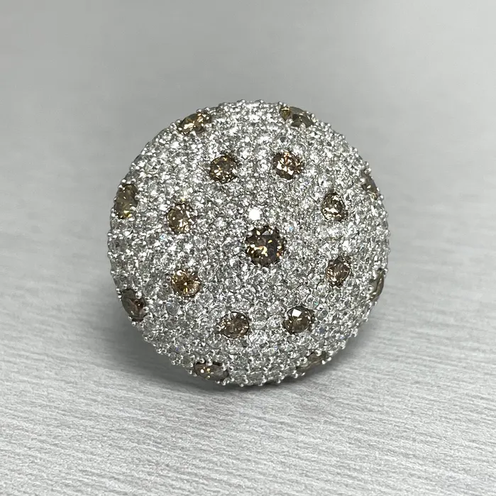 Rings The Shrooms Diamond Ring 575 ct Diamonds in White Gold Beauvince