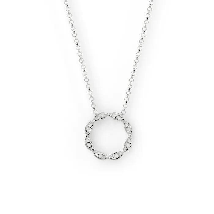 sciencejewelry1824 Necklaces circular DNA necklace silver