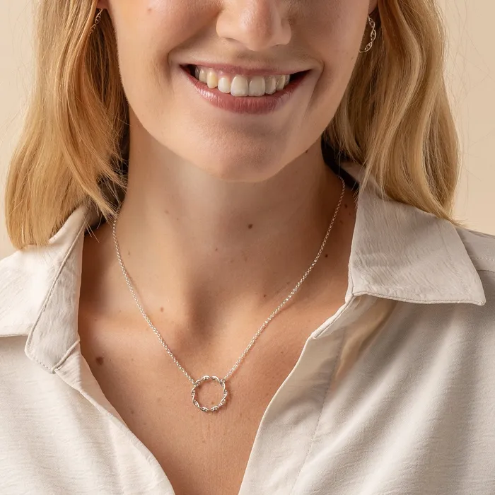 sciencejewelry1824 Necklaces circular DNA necklace silver