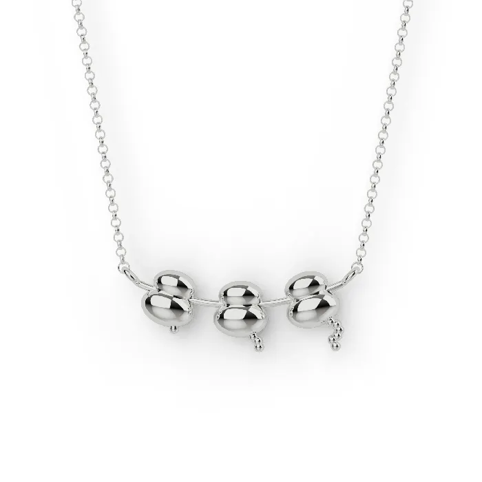 sciencejewelry1824 Necklaces ribosomes necklace silver