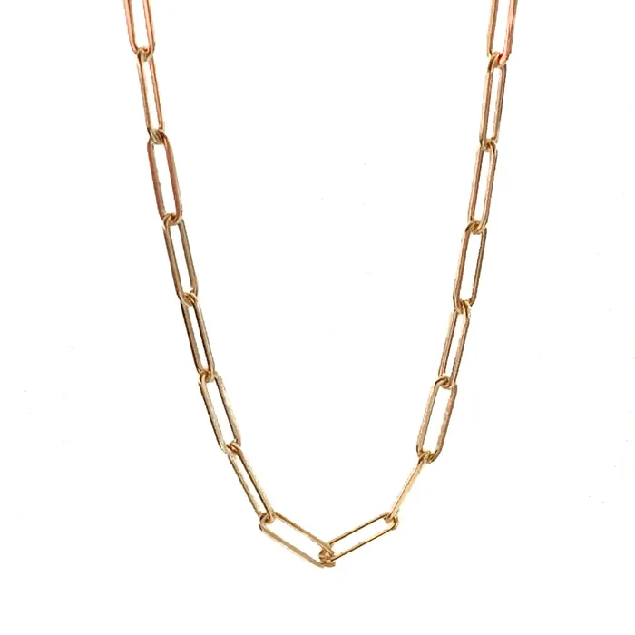 Vivien Frank Designs Necklaces Gold Paper clip necklace