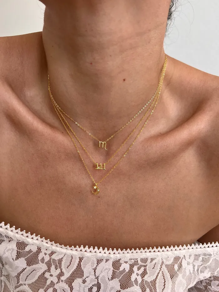 Zodiac sign necklace pau jewelry Necklaces